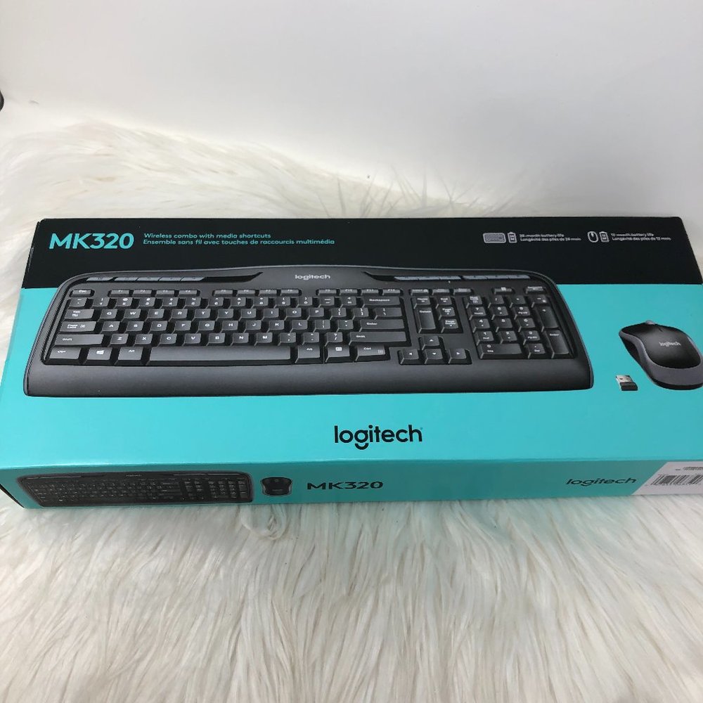 Logitech Wireless Desktop Keyboard and Mouse Combo 2.4 GHz MK320